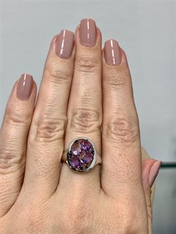 *Кольцо р.17,5 Орхидея Аметист Урал арт. К1034Ю/Ag-607/1/14-357 вес 2,44 г - фото 242375 *Кольцо р.17,5 Орхидея Аметист Урал арт. К1034Ю/Ag-607/1/14-357 вес 2,44 г - фото 242375