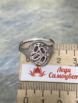 *Кольцо р.17,5 Орхидея Аметист Урал арт. К1034Ю/Ag-607/1/14-357 вес 2,44 г - фото 242378 *Кольцо р.17,5 Орхидея Аметист Урал арт. К1034Ю/Ag-607/1/14-357 вес 2,44 г - фото 242378