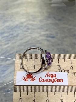 *Кольцо р.17,5 Орхидея Аметист Урал арт. К1034Ю/Ag-607/1/14-357 вес 2,44 г - фото 242380 *Кольцо р.17,5 Орхидея Аметист Урал арт. К1034Ю/Ag-607/1/14-357 вес 2,44 г - фото 242380