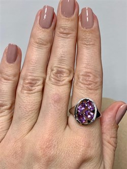 *Кольцо р.18,5 Орхидея Аметист Урал арт. К1034Ю/Ag-607/1/14-407 вес 2,68 г - фото 242385 *Кольцо р.18,5 Орхидея Аметист Урал арт. К1034Ю/Ag-607/1/14-407 вес 2,68 г - фото 242385