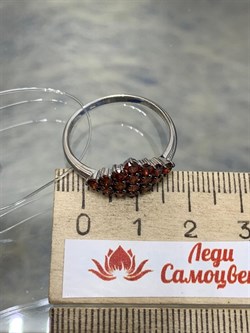 *Кольцо р.19,5 Гранат Мозамбик арт. К1024Ю/Ag-607/11-894 вес 2,25 г - фото 242653 *Кольцо р.19,5 Гранат Мозамбик арт. К1024Ю/Ag-607/11-894 вес 2,25 г - фото 242653