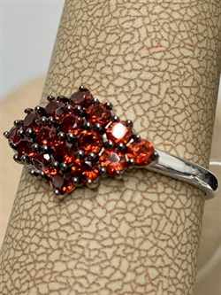 *Кольцо р.19 Гранат Мозамбик арт. К1024Ю/Ag-607/11-215 вес 2,23 г - фото 242739 *Кольцо р.19 Гранат Мозамбик арт. К1024Ю/Ag-607/11-215 вес 2,23 г - фото 242739