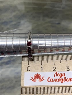 *Кольцо р.17,5 Родолит Мозамбик арт. К0983Ю-607/9-871 вес 1,99 г - фото 242766
