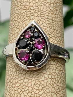 *Кольцо р.17,5 Орхидея Микс Родолит Шпинель арт. К1131/Ag-607/1/9-282 вес 2,39 г - фото 242899 *Кольцо р.17,5 Орхидея Микс Родолит Шпинель арт. К1131/Ag-607/1/9-282 вес 2,39 г - фото 242899