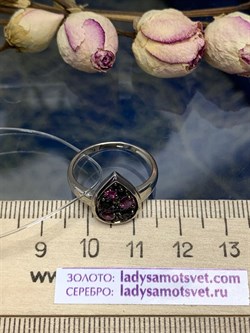 *Кольцо р.17,5 Орхидея Микс Родолит Шпинель арт. К1131/Ag-607/1/9-282 вес 2,39 г - фото 242905 *Кольцо р.17,5 Орхидея Микс Родолит Шпинель арт. К1131/Ag-607/1/9-282 вес 2,39 г - фото 242905