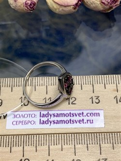 *Кольцо р.17,5 Орхидея Микс Родолит Шпинель арт. К1131/Ag-607/1/9-282 вес 2,39 г - фото 242906 *Кольцо р.17,5 Орхидея Микс Родолит Шпинель арт. К1131/Ag-607/1/9-282 вес 2,39 г - фото 242906