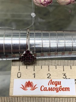 *Кольцо р.19,5 Родолит Мозамбик арт. К1024Ю/Ag-607/9-568 вес 2,33 г - фото 243153