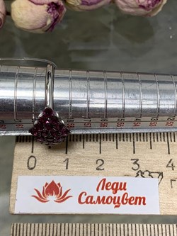 *Кольцо р.20 Родолит Мозамбик арт. К1024Ю/Ag-607/9-481 вес 2,47 г - фото 243181