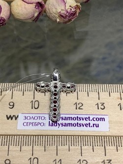 *Подвеска Орхидея Микс Родолит Шпинель арт. П1065/Ag-607/1/9-401 вес 2,41 г - фото 243190 *Подвеска Орхидея Микс Родолит Шпинель арт. П1065/Ag-607/1/9-401 вес 2,41 г - фото 243190