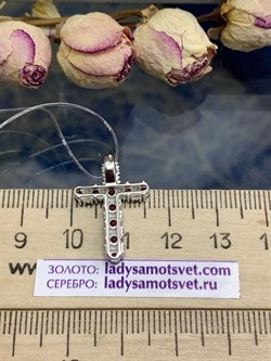 *Подвеска Орхидея Микс Родолит Шпинель арт. П1066/Ag-607/1/9-382 вес 2,03 г - фото 243261 *Подвеска Орхидея Микс Родолит Шпинель арт. П1066/Ag-607/1/9-382 вес 2,03 г - фото 243261