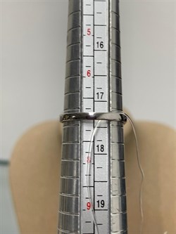 *Кольцо р.17,5 Зеленый Агат арт. К1034Ю/Ag-607/1/10-700 вес 2,43 г - фото 243330