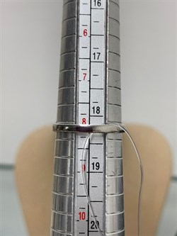 *Кольцо р.18,5 Зеленый Агат арт. К1034Ю/Ag-607/1/10-879 вес 2,52 г - фото 243386