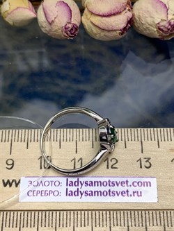 *Кольцо р.18,5 Зеленый Агат арт. К1268/Ag-617/10-459 (вес около 2,1-2,3 г) - фото 243703