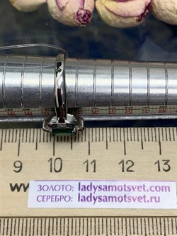 *Кольцо р.18,5 Зеленый Агат арт. К1268/Ag-617/10-459 (вес около 2,1-2,3 г) - фото 243704