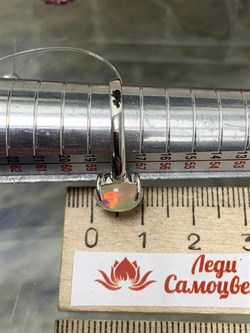 *Кольцо р.18,5  Опал Эфиопия арт. К1365Ю/Ag-607/5-594 вес 2,13 г - фото 243910