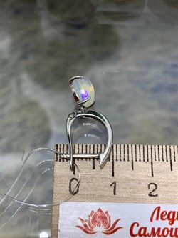 *Серьги Опал Эфиопия арт. С1365Ю/Ag-607/5-862 вес 3,18 г - фото 243920