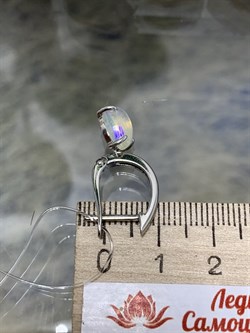 *Серьги Опал Эфиопия арт. С1365Ю/Ag-607/5-450 вес 3,32 г - фото 243928