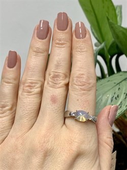 *Кольцо р.20 Опал Эфиопия арт. К1366Ю/Ag-617/5-056 вес 2,41 г - фото 243978