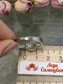 *Кольцо р.20 Опал Эфиопия арт. К1366Ю/Ag-617/5-056 вес 2,41 г - фото 243981