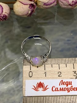 *Кольцо р.20 Опал Эфиопия арт. К1366Ю/Ag-617/5-056 вес 2,41 г - фото 243982