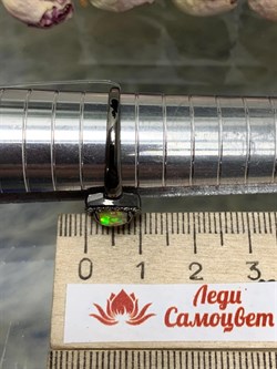 *Кольцо р.20 Опал Эфиопия арт. К1146Ю/Ag-617/5-480 вес 1,93 г - фото 244041