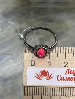 *Кольцо р.20 Розовый Опал Эфиопия арт. К1144Ю/Ag-617/5-320 вес 1,94 г - фото 244196 *Кольцо р.20 Розовый Опал Эфиопия арт. К1144Ю/Ag-617/5-320 вес 1,94 г - фото 244196