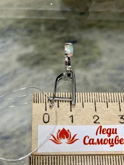 *Серьги Микс Опал Родолит Шпинель арт. С1375Ю/Ag-657/59-994 вес 2,87 г - фото 244300