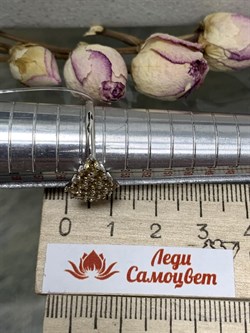 *Кольцо р.17,5 Цитрин Урал арт. К1024Ю/Ag-607/12-226-1 вес 2,07 г - фото 244311