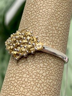 *Кольцо р.18,5 Цитрин Урал арт. К1024Ю/Ag-607/12-325-2 вес 2,22 г - фото 244317 *Кольцо р.18,5 Цитрин Урал арт. К1024Ю/Ag-607/12-325-2 вес 2,22 г - фото 244317