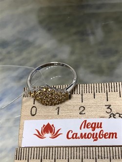 *Кольцо р.18,5 Цитрин Урал арт. К1024Ю/Ag-607/12-325-2 вес 2,22 г - фото 244321 *Кольцо р.18,5 Цитрин Урал арт. К1024Ю/Ag-607/12-325-2 вес 2,22 г - фото 244321