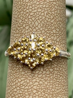 *Кольцо р.19,5 Цитрин Урал арт. К1024Ю/Ag-607/12-285-7 вес 2,15 г - фото 244354 *Кольцо р.19,5 Цитрин Урал арт. К1024Ю/Ag-607/12-285-7 вес 2,15 г - фото 244354