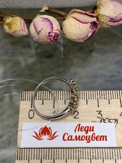 *Кольцо р.19,5 Цитрин Урал арт. К1024Ю/Ag-607/12-285-7 вес 2,15 г - фото 244358 *Кольцо р.19,5 Цитрин Урал арт. К1024Ю/Ag-607/12-285-7 вес 2,15 г - фото 244358