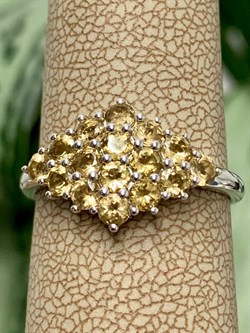 *Кольцо р.19,5 Цитрин Урал арт. К1024Ю/Ag-607/12-285-7 вес 2,15 г - фото 244365 *Кольцо р.19,5 Цитрин Урал арт. К1024Ю/Ag-607/12-285-7 вес 2,15 г - фото 244365