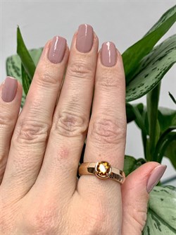 *Кольцо р.18,5 Цитрин Урал арт. К1350/Ag-607/12ПОЗ-911 вес 3,4 г - фото 244441 *Кольцо р.18,5 Цитрин Урал арт. К1350/Ag-607/12ПОЗ-911 вес 3,4 г - фото 244441