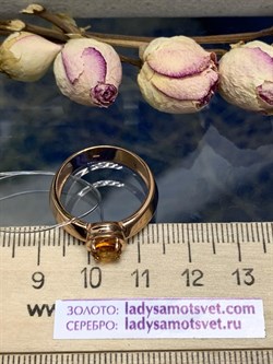 *Кольцо р.18,5 Цитрин Урал арт. К1350/Ag-607/12ПОЗ-911 вес 3,4 г - фото 244447 *Кольцо р.18,5 Цитрин Урал арт. К1350/Ag-607/12ПОЗ-911 вес 3,4 г - фото 244447