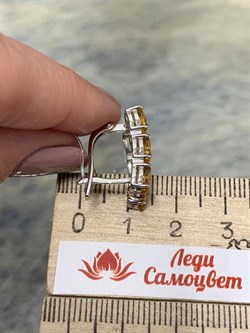 *Серьги Цитрин Урал арт. С1028Ю/Ag-607/12-925 вес 5,04 г - фото 244539 *Серьги Цитрин Урал арт. С1028Ю/Ag-607/12-925 вес 5,04 г - фото 244539