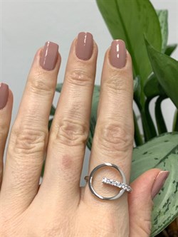 *Кольцо р.19 Белый Фианит арт. К1064/Ag-610-943 вес 2,22 г - фото 244705 *Кольцо р.19 Белый Фианит арт. К1064/Ag-610-943 вес 2,22 г - фото 244705