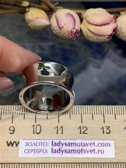 *Кольцо р.18 Сапфир иск арт. К1346/Ag-607/72-318 вес 9,05 г - фото 244798