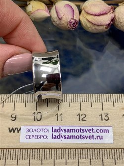 *Кольцо р.18 Сапфир иск арт. К1346/Ag-607/72-318 вес 9,05 г - фото 244799