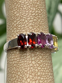 *Кольцо р.15 Орхидея Радуга Микс арт. К1022/Ag-607/в3-011 вес 1,76 г - фото 244809