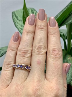 *Кольцо р.16,5 Колесо Фортуны Танзанит Африка арт. К0999Ю/Ag-608ПОЗ-620 вес 2,28 г - фото 244923