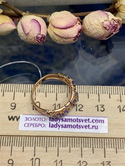 *Кольцо р.17 Колесо Фортуны Танзанит Африка арт. К0999Ю/Ag-608ПОЗ-515 вес 2,26 г - фото 244954