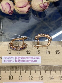 *Серьги Колесо Фортуны Танзанит Африка арт. С0999Ю/Ag-608ПОЗ-521 вес 3,63 г - фото 244964