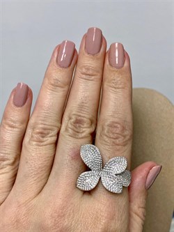 *Кольцо р.18,5 Белый Фианит Микро Вставки арт. CZ-R01803-X-W-X-X-W-318 вес 5,3 г - фото 245031 *Кольцо р.18,5 Белый Фианит Микро Вставки арт. CZ-R01803-X-W-X-X-W-318 вес 5,3 г - фото 245031