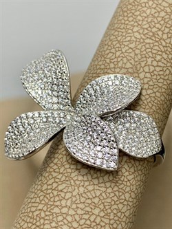 *Кольцо р.18,5 Белый Фианит Микро Вставки арт. CZ-R01803-X-W-X-X-W-318 вес 5,3 г - фото 245038 *Кольцо р.18,5 Белый Фианит Микро Вставки арт. CZ-R01803-X-W-X-X-W-318 вес 5,3 г - фото 245038