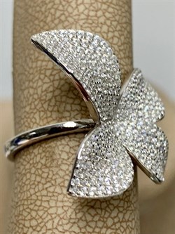 *Кольцо р.18,5 Белый Фианит Микро Вставки арт. CZ-R01803-X-W-X-X-W-318 вес 5,3 г - фото 245039 *Кольцо р.18,5 Белый Фианит Микро Вставки арт. CZ-R01803-X-W-X-X-W-318 вес 5,3 г - фото 245039