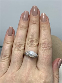 *Кольцо р.17 Белый Жемчуг арт. PI-R2412-1-X-W-PN-X-W-861 вес 3,3 г - фото 245072 *Кольцо р.17 Белый Жемчуг арт. PI-R2412-1-X-W-PN-X-W-861 вес 3,3 г - фото 245072