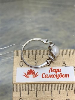 *Кольцо р.17 Белый Жемчуг арт. PI-R2412-1-X-W-PN-X-W-861 вес 3,3 г - фото 245076 *Кольцо р.17 Белый Жемчуг арт. PI-R2412-1-X-W-PN-X-W-861 вес 3,3 г - фото 245076