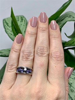 *Кольцо р.16,5 Орхидея Микс Танзанит Шпинель арт. К1010Ю/Ag-607/1/8-761 вес 2,9 г - фото 245097 *Кольцо р.16,5 Орхидея Микс Танзанит Шпинель арт. К1010Ю/Ag-607/1/8-761 вес 2,9 г - фото 245097