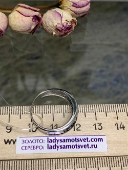 *Кольцо р.17,5 Орхидея Микс Танзанит Шпинель арт. К1010Ю/Ag-607/1/8-792 вес 2,95 г - фото 245103